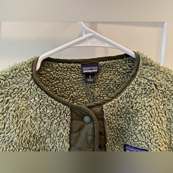 Patagonia Girls Los Gatos Fleece Cardigan Garden Green - Picture 4 of 16